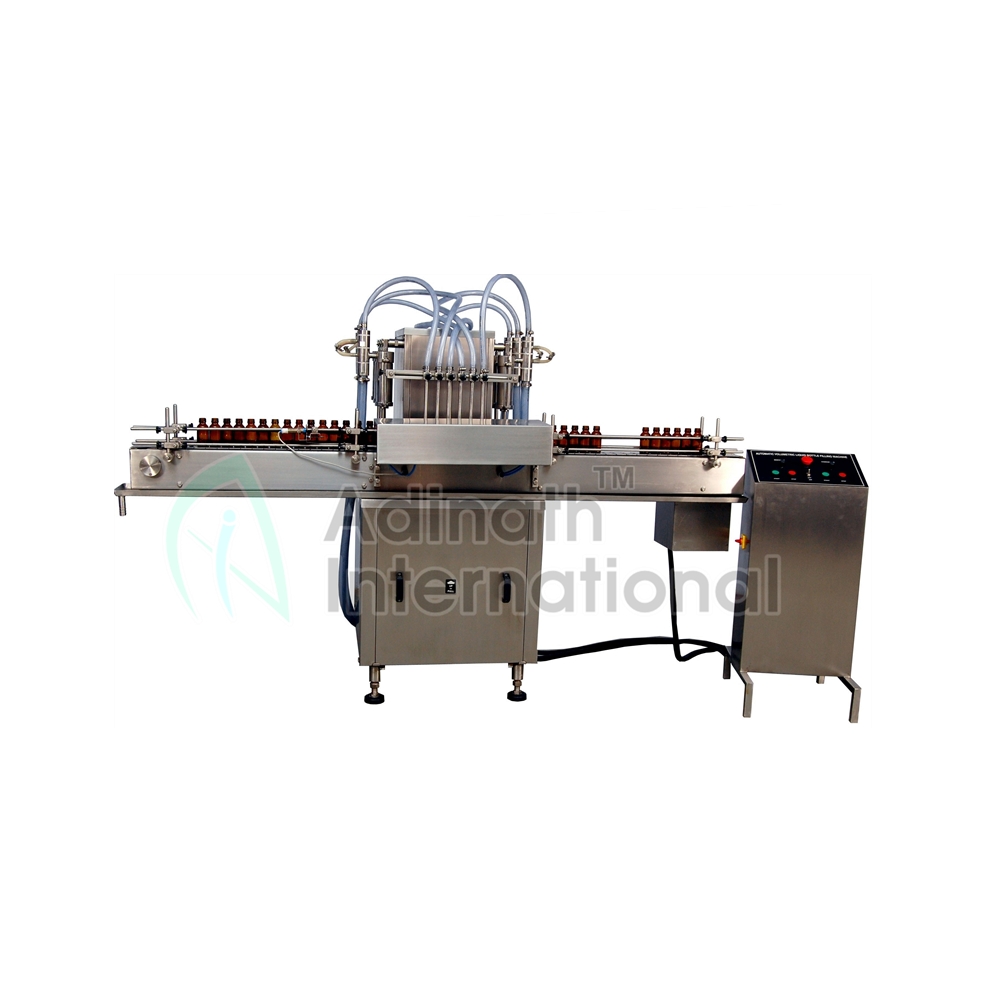 Automatic Four Head Volumetric Liquid Filling Machine